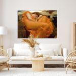 Πίνακας ζωγραφικής Flaming June (detail), Leighton Frederic