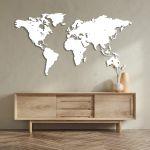 World map 3d design plexiglas world map