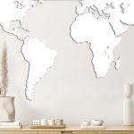 World map 3d design plexiglas world map