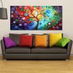 Canvas print Swirl tree, panoramic