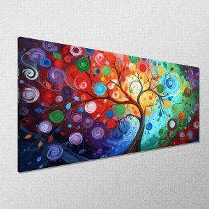 Canvas print Swirl tree panoramic Framed canvas View 1 2