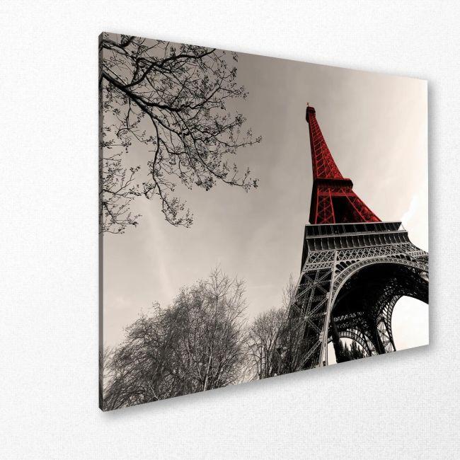 Πίνακας σε καμβά Παρίσι, Red Eiffel tower