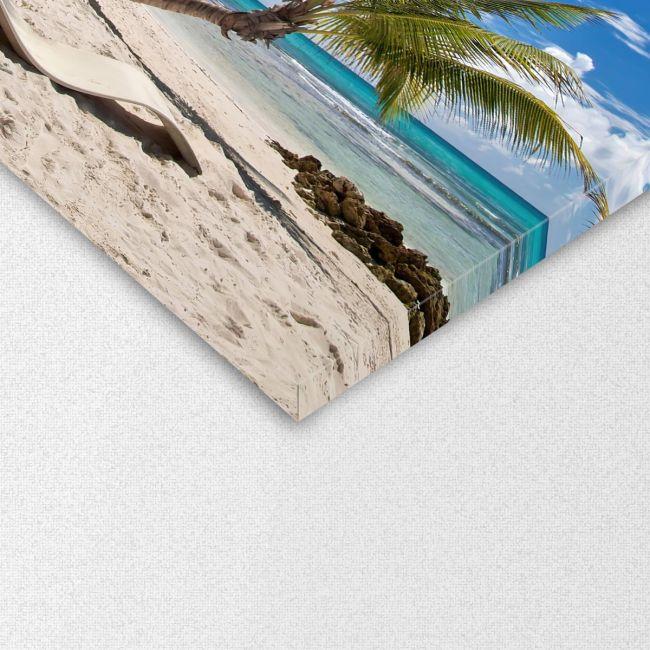 Πίνακας σε καμβά παραλία Καραϊβικής Caribbean paradise