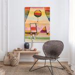 Canvas print Der ballon im fenster, Klee P