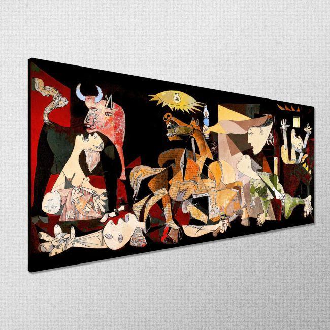 Canvas print Guernica coloured I reart (original Picasso P.)