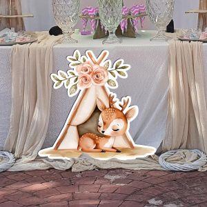 Wooden figure Little Deer tepee