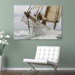 Canvas print Breaking the waves