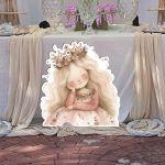 Cute Fairy Blonde Princess Crown decorative figure printed