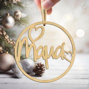 Ξύλινο γούρι Μαμά