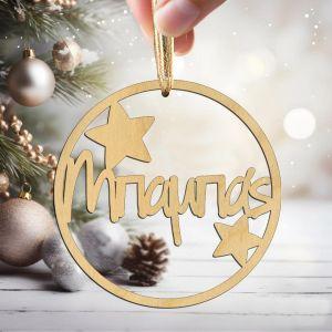 Ξύλινο γούρι Μπαμπάς