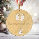 Wooden charm for godfather godmother