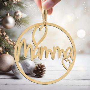 Ξύλινο γούρι Mamma