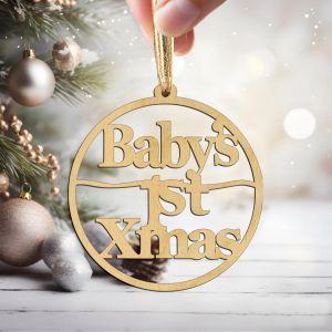 Baby's 1st Christmas-wooden