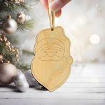 Wooden Xmas decoration , Santa Claus