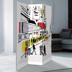 Room divider Times Square illustration