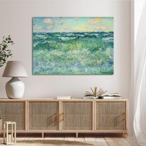 Πίνακας ζωγραφικής Marine Pourville Monet C. Καμβάς τελαρωμένος Όψη 1 2