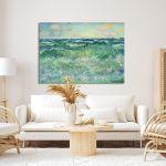 Canvas print Marine Pourville, Monet C.