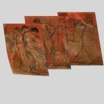 The Dance of the Muses, Gyzis, 3 panel poster