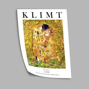 Αφίσα Έκθεσης The kiss 1908, Klimt G., αφίσα, κάδρο 2