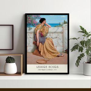 Exhibition Poster Leisure hours, Godward J.W. poster