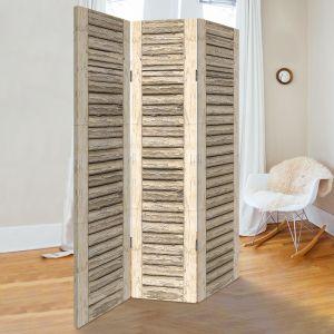 Room divider Old shutters beige