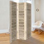 Room divider Old shutters beige