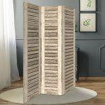 Room divider Old shutters beige