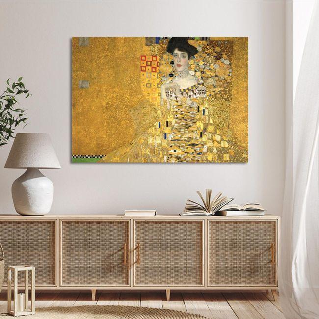 Canvas print Portrait of Adele Bloch-Bauer I, horizontal, Klimt Gustav