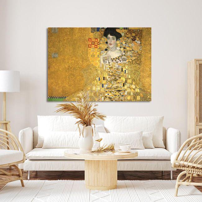 Canvas print Portrait of Adele Bloch-Bauer I, horizontal, Klimt Gustav