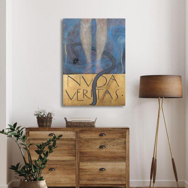 Canvas print Nuda Veritas (detail), Klimt Gustav