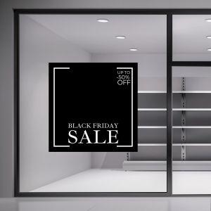 Retail Sales stickers Black and White Minimalist