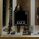 Αυτοκόλλητο Black Friday Banner, Black and White Minimalist