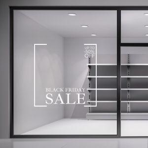 Retail Sales stickers Black and White Minimalist 2