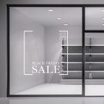 Retail Sales stickers Black and White Minimalist 2
