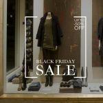 Αυτοκόλλητο Black Friday Banner, Black and White Minimalist 2