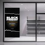 Αυτοκόλλητο βιτρίνας Black Friday Banner, art 16