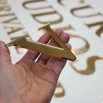 Acrylic gold logo