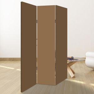 Παραβάν Leather brown, μονόχρωμο