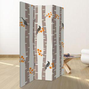 Room divider Autumn trees pattern