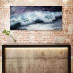 copy of Canvas print Sailing the mighty storm, panoramic