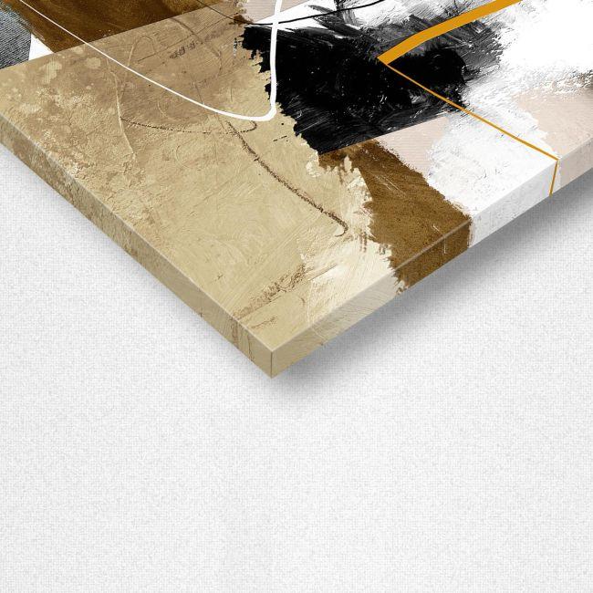 Πίνακας σε καμβά Abstract yellow and gray