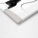 Πίνακας σε καμβά Abstract Orange, gray, black