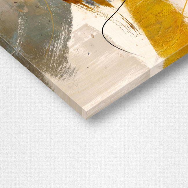 Canvas print Abstract Orange, brown, black