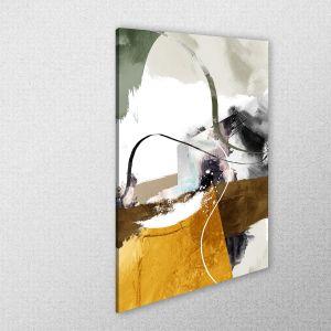 Canvas print Abstract Green orange black Framed canvas View 1 2