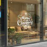 Christmas sticker, Merry Christmas word art 1