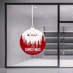 Χριστουγεννιάτικο αυτοκόλλητο, Μπάλα Xmas art 1