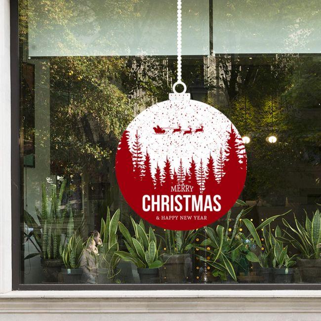 Christmas sticker, Xmas Ball art 1