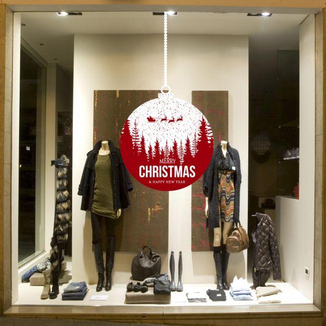 Χριστουγεννιάτικο αυτοκόλλητο, Μπάλα Xmas art 1