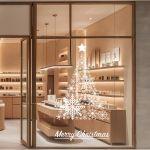 White Christmas tree sticker, art 1