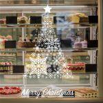 White Christmas tree sticker, art 1